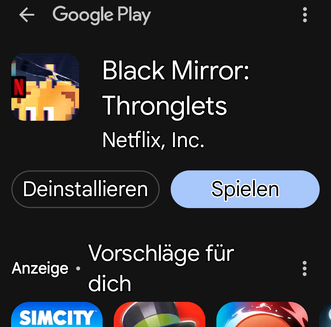 Screenshot Google Play Store