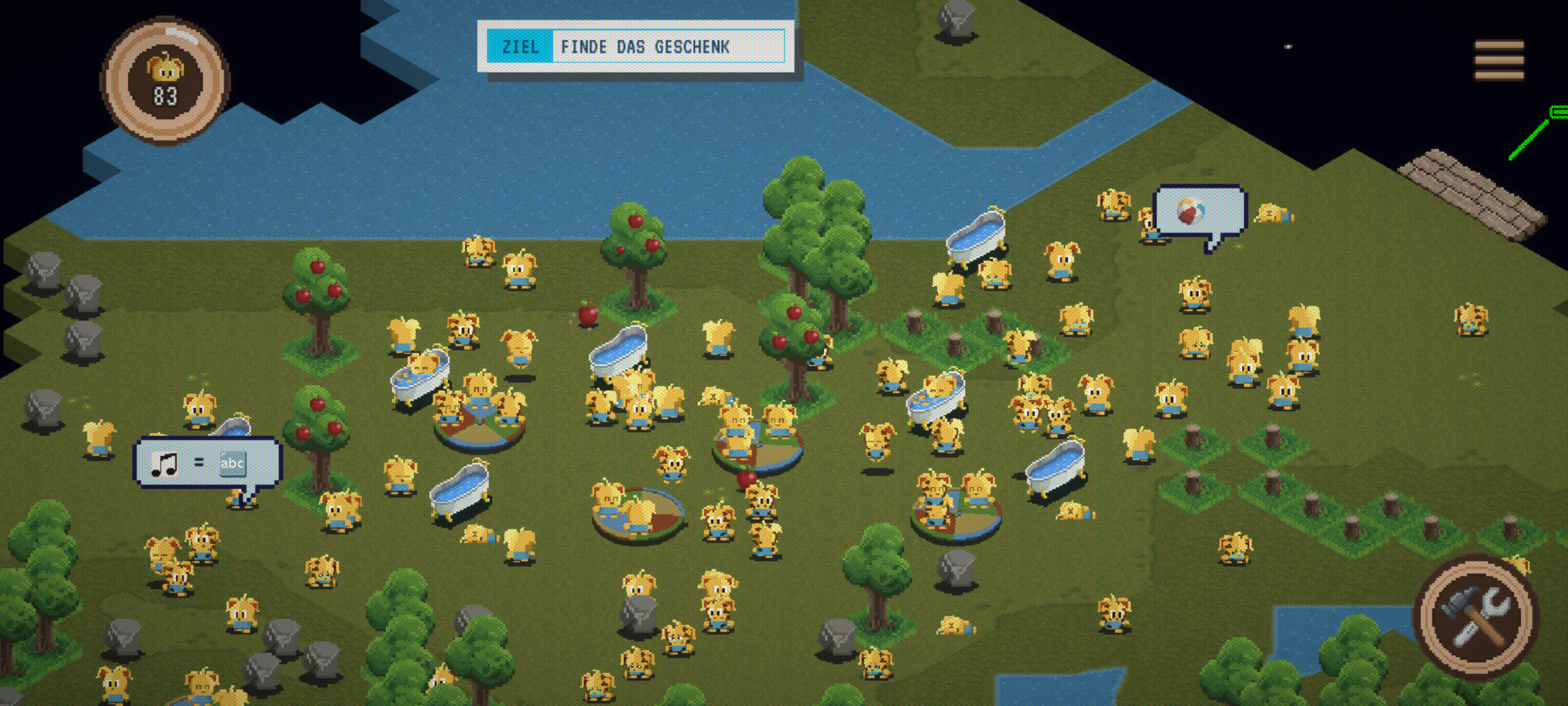 Screenshot Spiel Netflix Black Mirror Thronglets