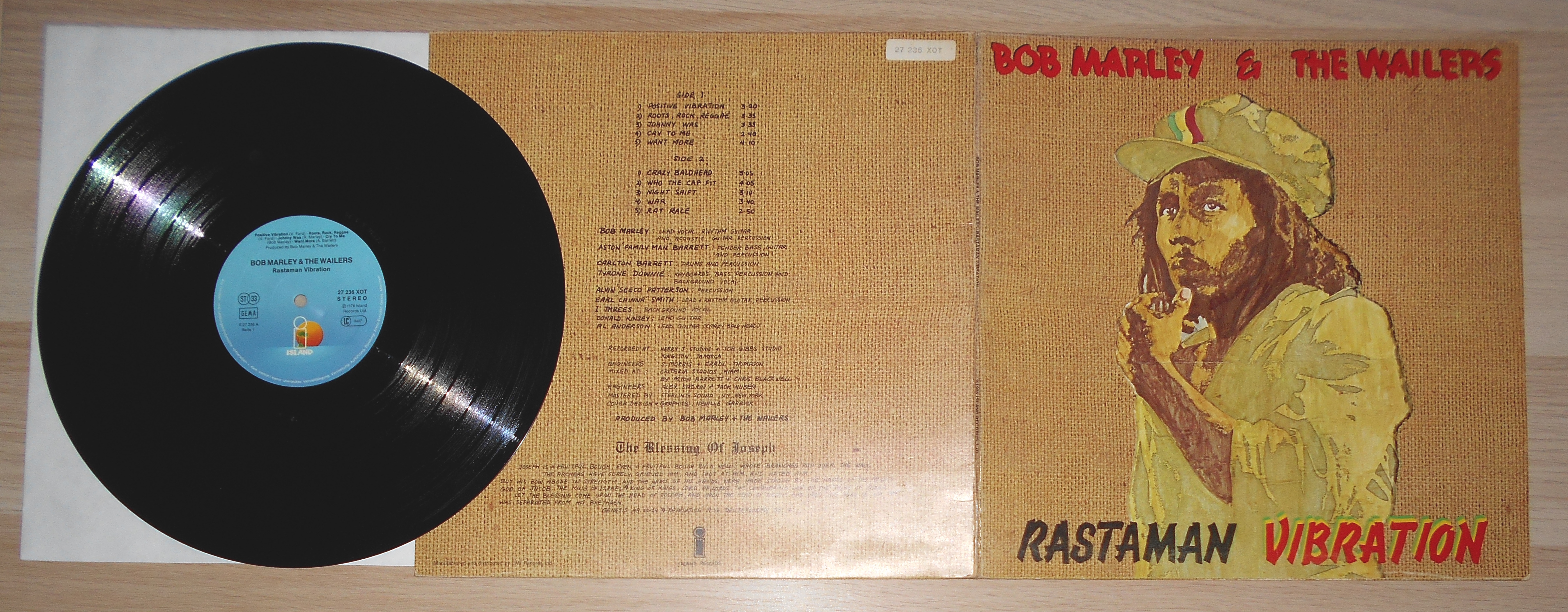 BOB MARLEY AND THE WAILERS - Rastaman Vibration (1).JPG